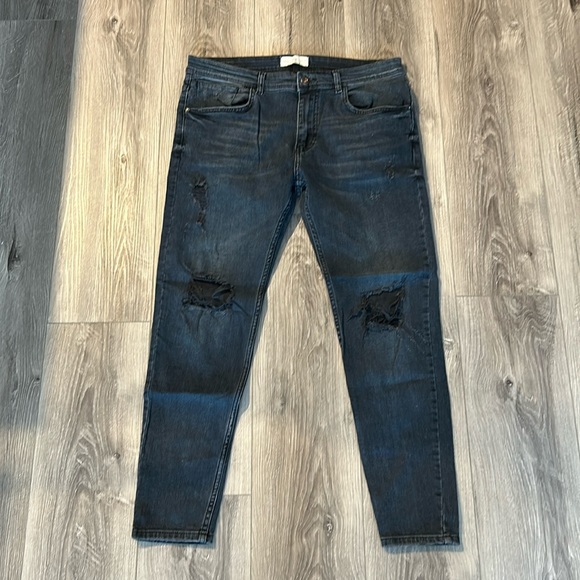 Zara cropped denim jeans - Picture 1 of 5